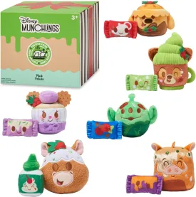 Disney Store Official Festive Fare Munchlings Mystery Plush - Authentic 4-Inch Collectible Toy - Seasonal Celebration Design - Ideal Fans & Kids - Limited Edition Micro Plush