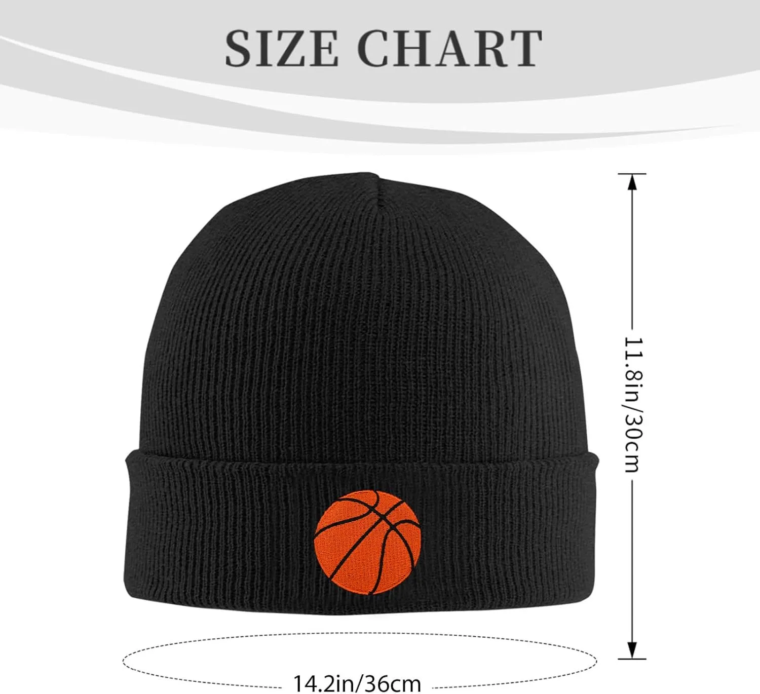Dog Embroidery Beanie Hat Unisex Knit Cuffed Cap Women Men Gift