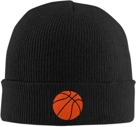 Dog Embroidery Beanie Hat Unisex Knit Cuffed Cap Women Men Gift