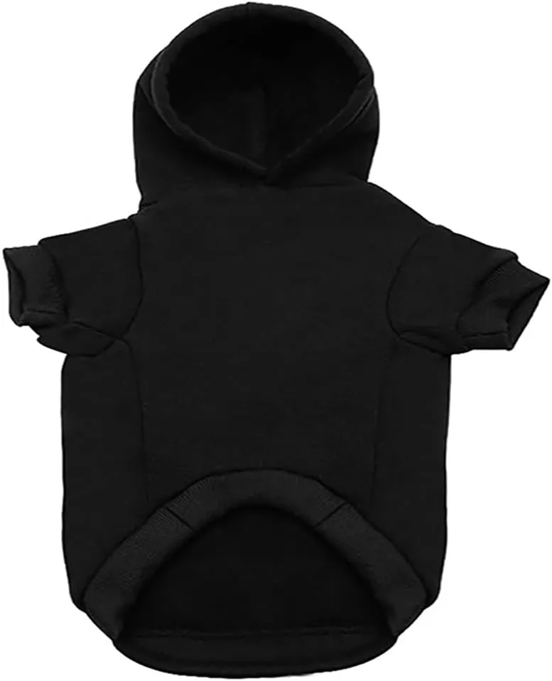 Dog Hoodie Dog Hoodies for Small Dogs Clothes I Love My Mom Fleece Sweater Winter Sweat Shirt Warm Cotton Dog Hoodie for Small Dog Cat Mom Black L