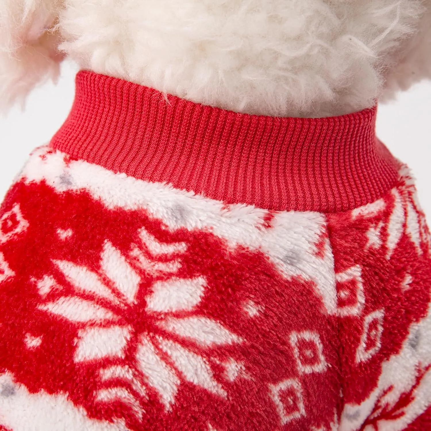 Dog Sweater, 2 Pack Dog Sweaters for Small Dogs or Cats, Girl or Boy, Warm Dog Clothes Shirt Coat for Winter Christmas (Christmas Red, White, XX-Small)