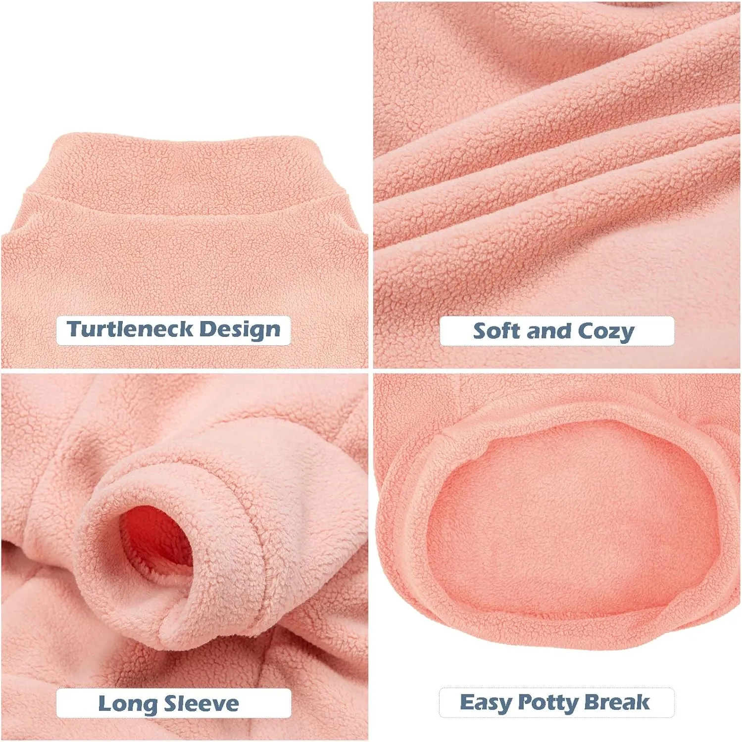 Dog Sweater, 3 Pack Dog Sweaters for Small Dogs Girl Boy, Ultra Soft Warm Puppy Clothes Dog Coat for Winter (Rose Lt Pink Lt Purple, Small)