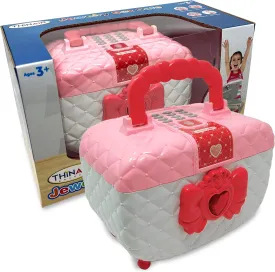 Dr. STEM Toys Jewelry Box Safe for Girls with Light and Sound, Includes Play Bills & Coins, Money Bank, Ages 3 