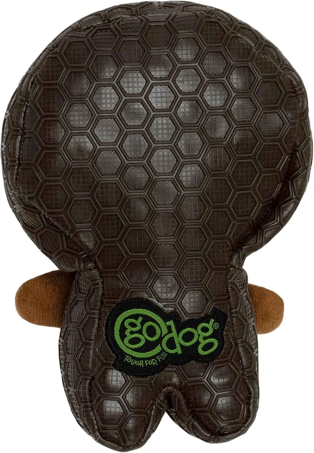 goDog Holiday Collection Mixed Materials TPE-Plush Gingerbread Man Squeaky Dog Toy, Chew Guard Technology - Brown, One Size
