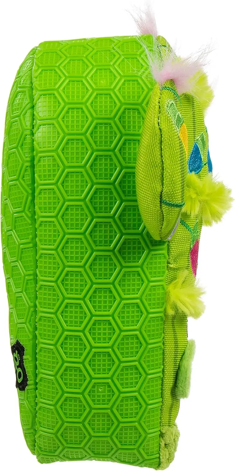 goDog Holiday Collection Mixed Materials TPE-Plush Holiday Cactus Squeaky Dog Toy, Chew Guard Technology - Green, One Size
