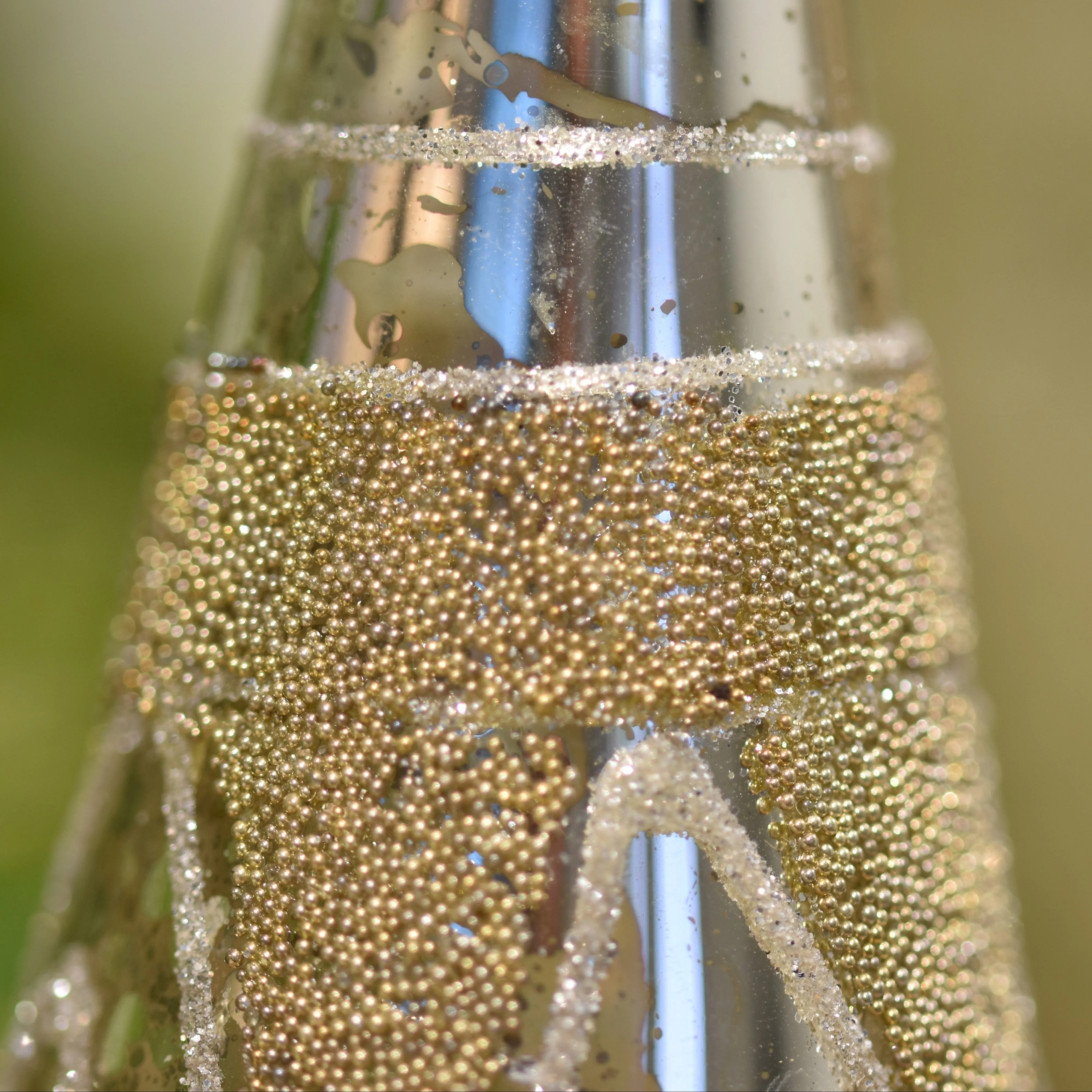 Gold and Silver Glass Bead Angel