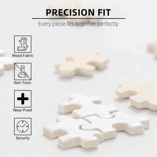 Jigsaw Puzzles for Adults 500 Pieces Old English Sheepdog Lucy Wooden Puzzle Challenging Educational Fun Family Holiday Activities Games Toys Gifts