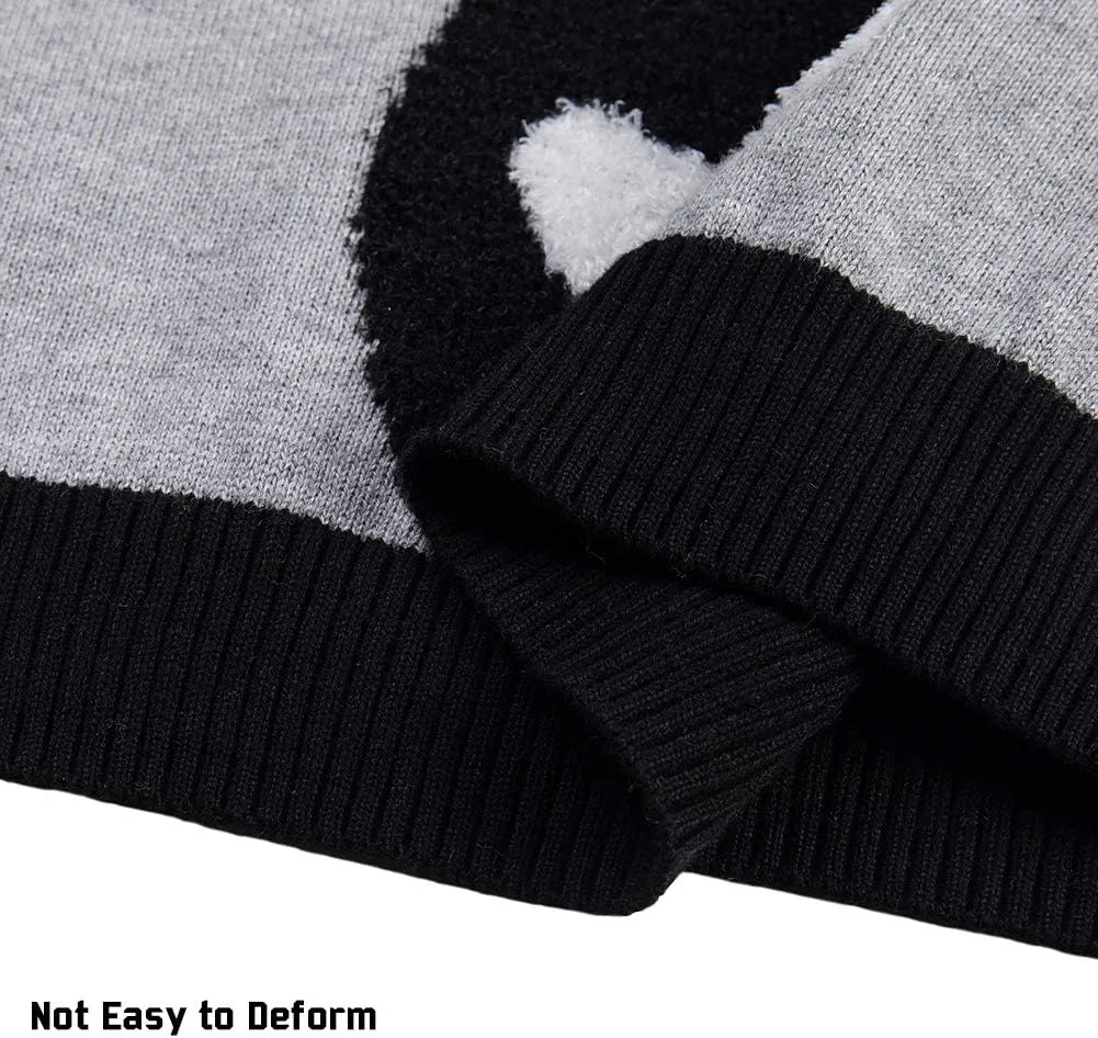 Kid Nation Girls Sweaters Cotton Cute Kids Sweater Crew Neck Holiday Pullover