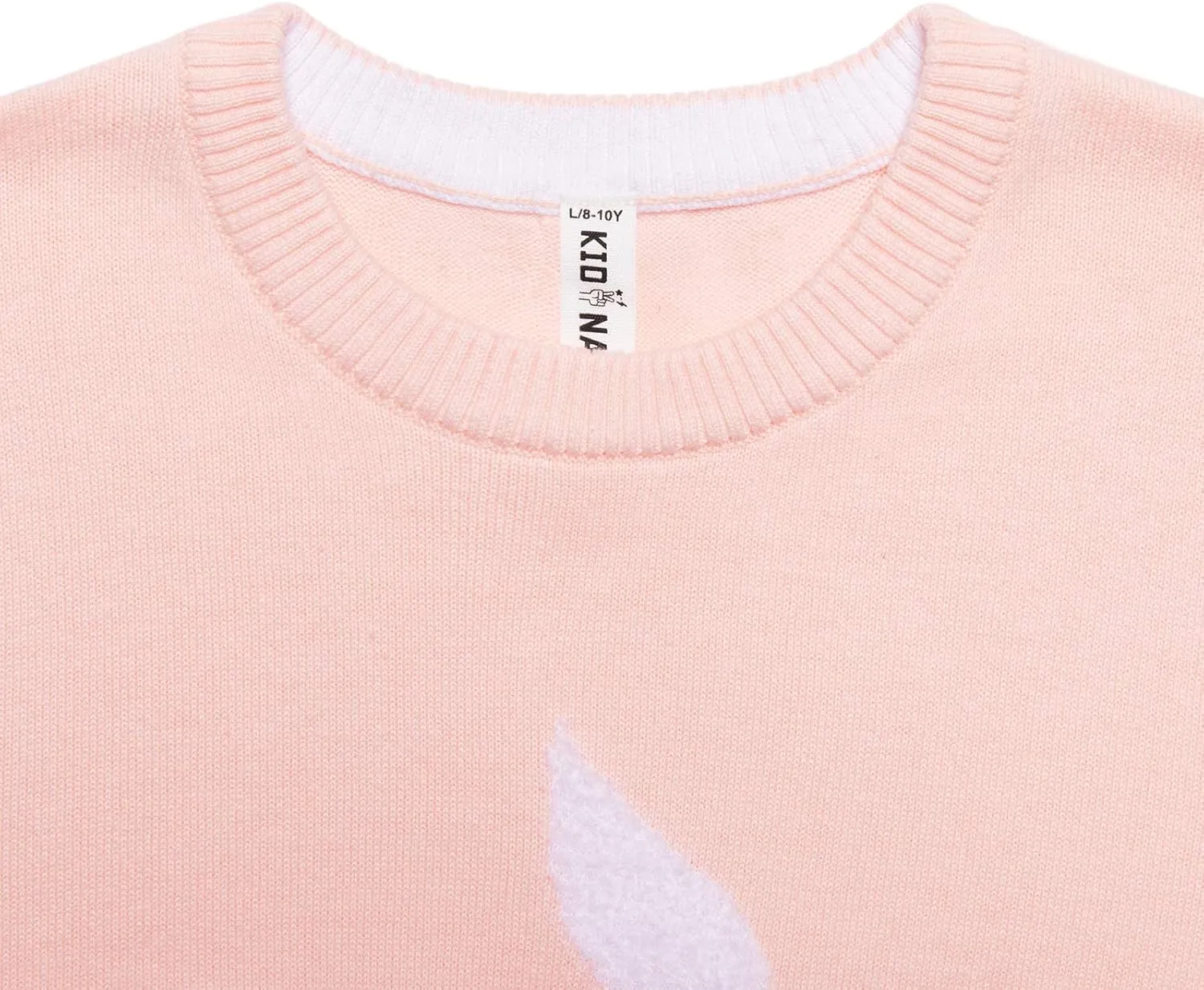 Kid Nation Girls Sweaters Cotton Cute Kids Sweater Crew Neck Holiday Pullover