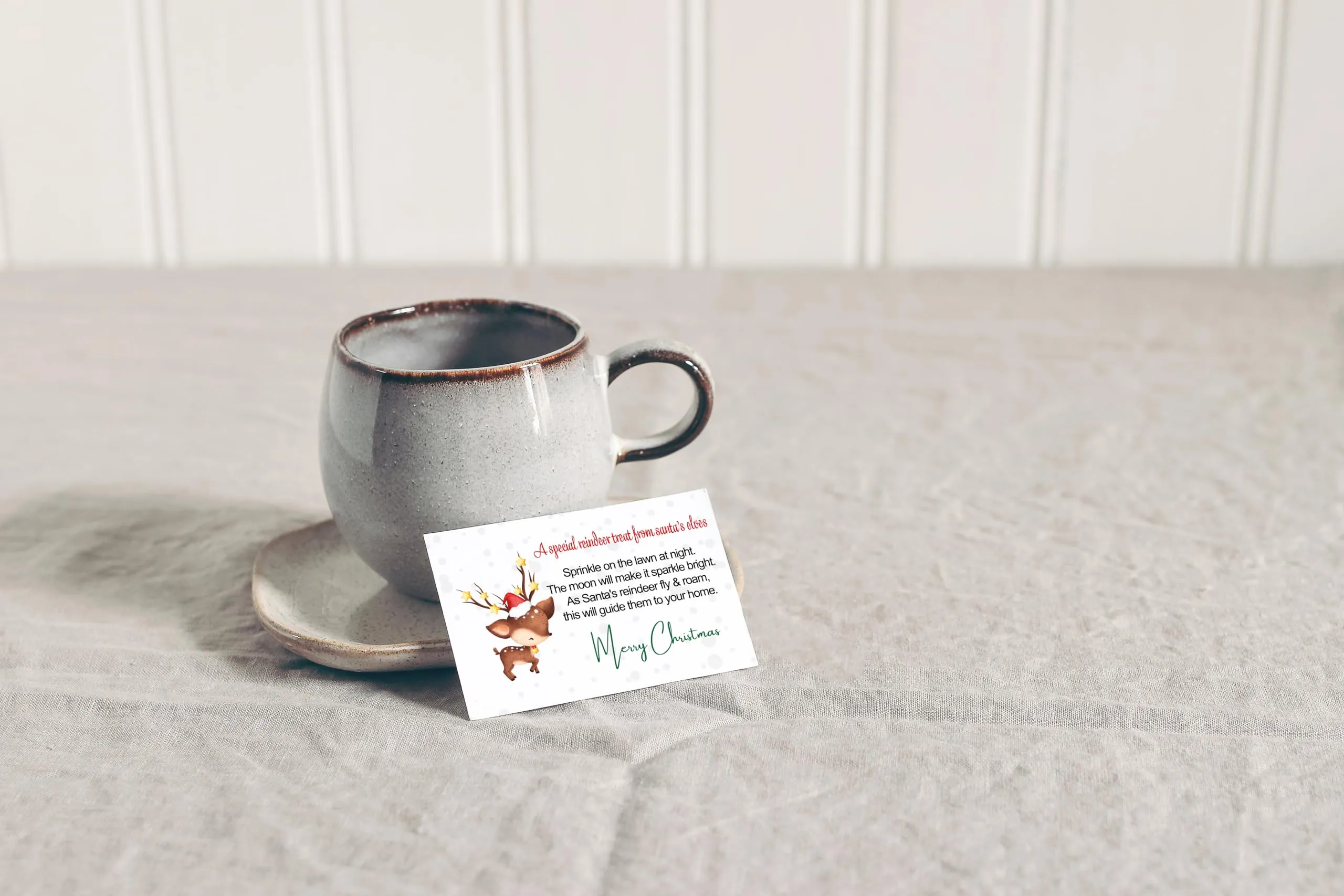 Magic Reindeer Food Gift Tags, Christmas Party Supplies Kids Gift Labels, 15 Pack