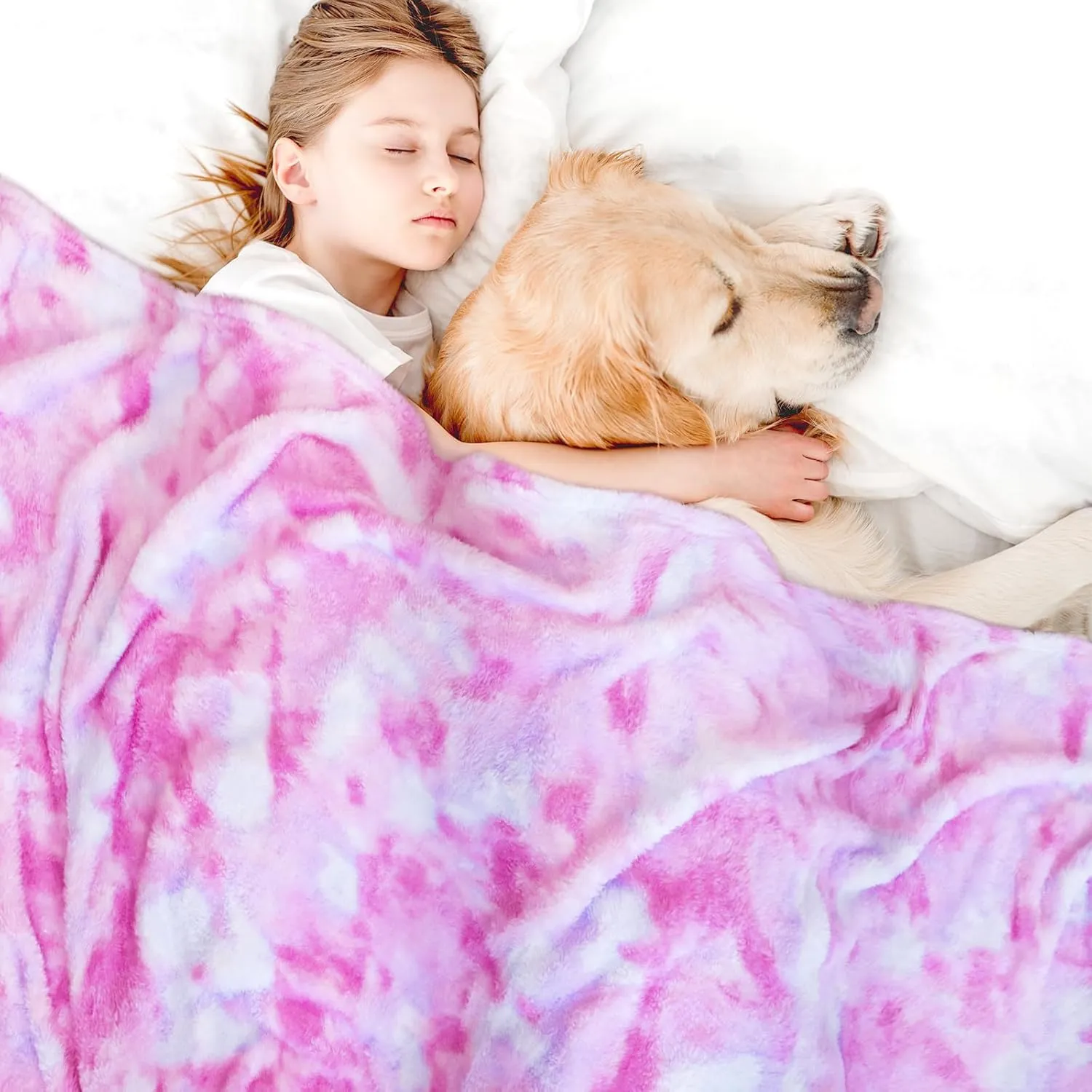 MUGD Soft Blankets Fleece Soft Fuzzy Throw Blanket Kids Warm Throw Blanket for Bed