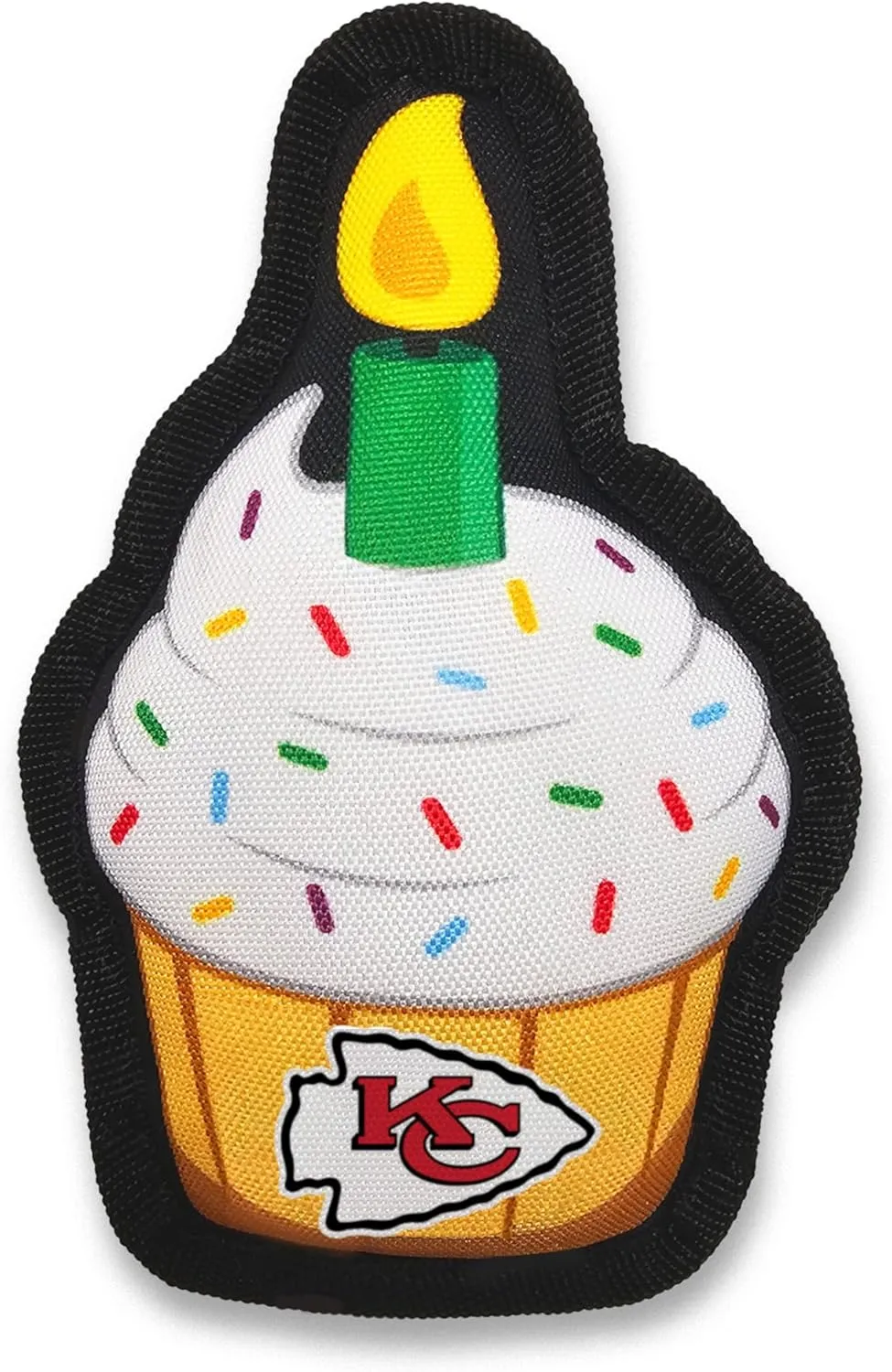 NFL Kansas City Chiefs Dog Birthday Party Set 8 pcs with 1 Football Bandana Large/X-Large, 1 Birthday Cake Toy & 6 B-Day Balloons, Dog Birthday Set, Costume, Fun Doggie Pawty Accessories