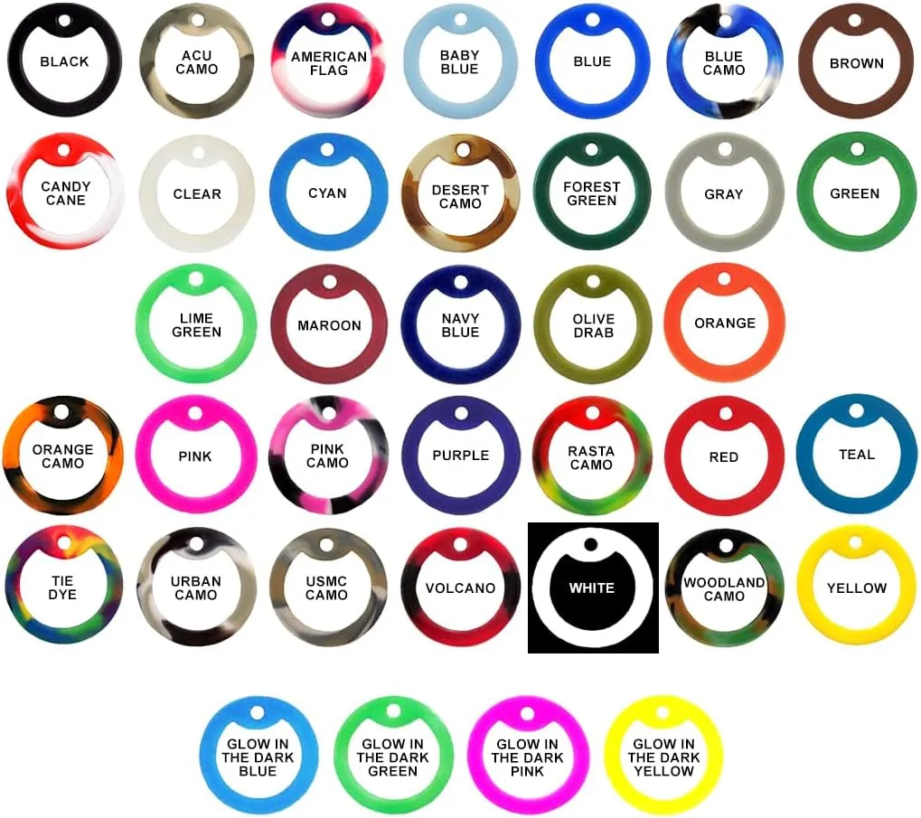 Personalized Military Dog Tags with Silencers and Stainless Steel Chains, Blue Aluminum