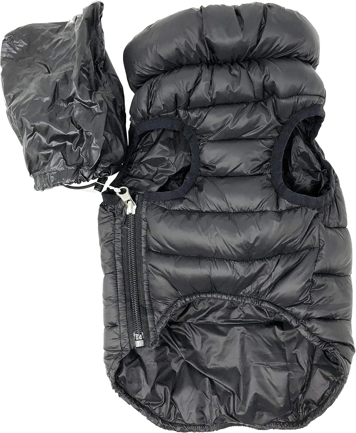 Pet Life Pursuit Quilted Ultra-Plush Thermal Dog Jacket, SM, Black