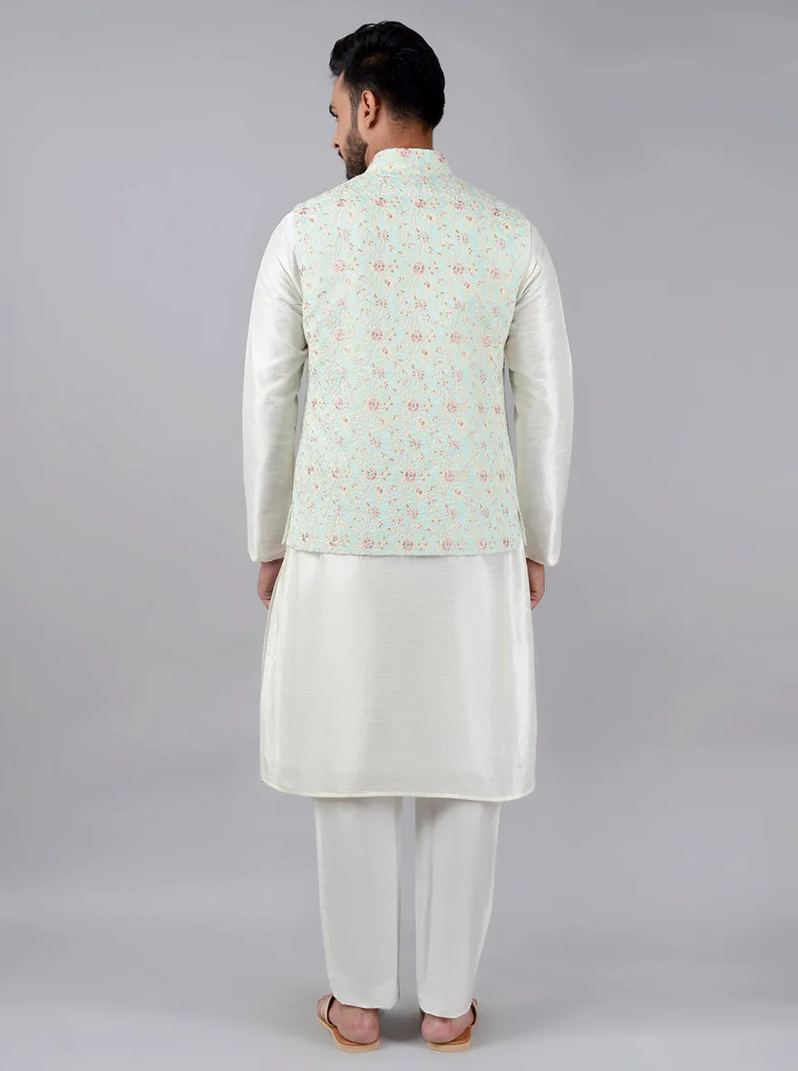 Pista Green Bandhgala Jacket | Azania