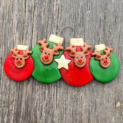 Reindeer Bulbs Family Christmas Ornament