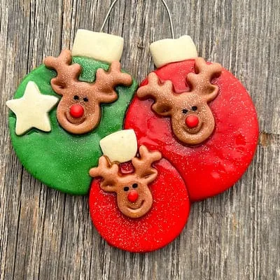 Reindeer Bulbs Family Christmas Ornament