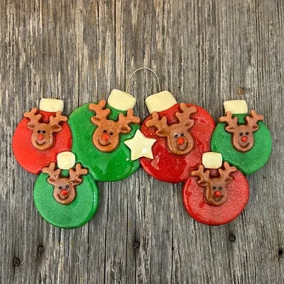 Reindeer Bulbs Family Christmas Ornament