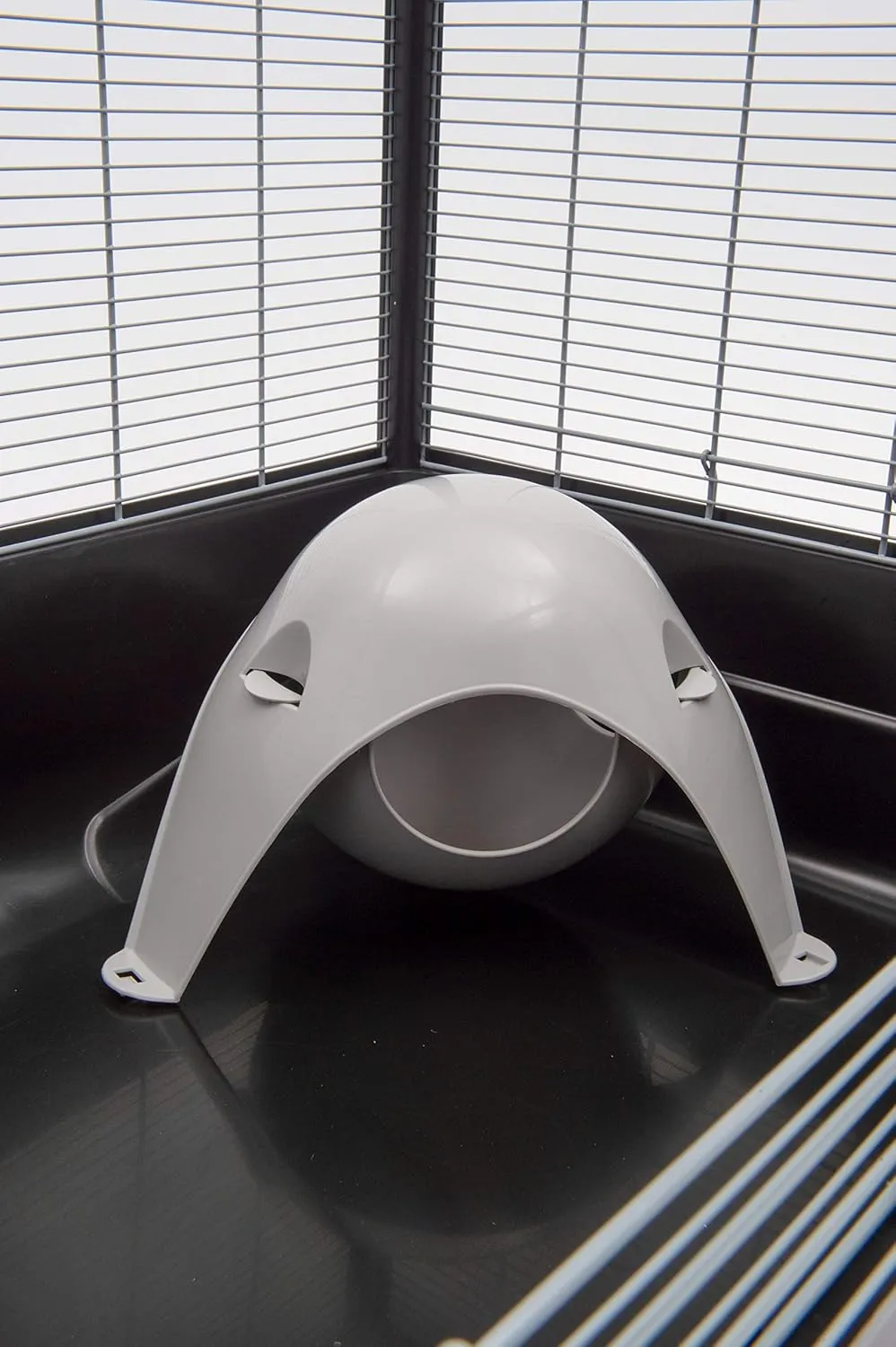Savic Sputnik Small Animal House for Rats, Hamsters, Mice Birds and Other Pets (XL, Grey/Black)
