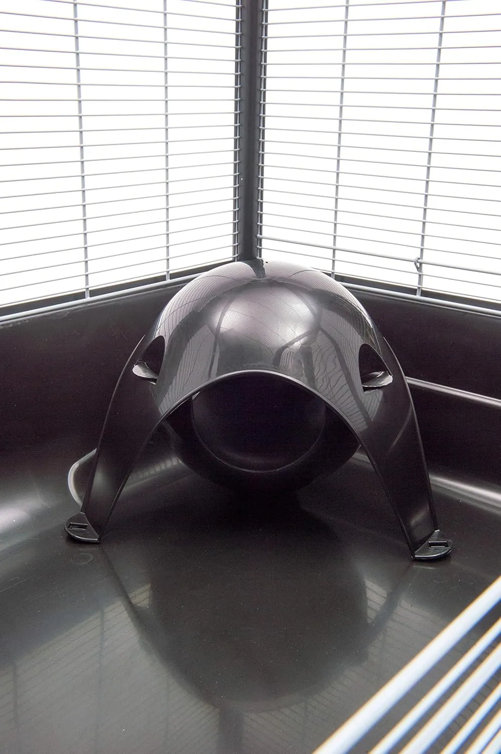Savic Sputnik Small Animal House for Rats, Hamsters, Mice Birds and Other Pets (XL, Grey/Black)