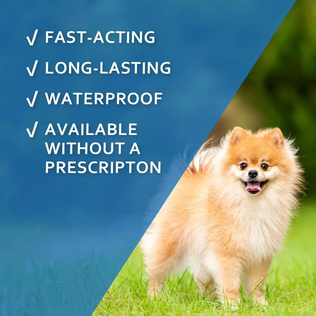Sentry Fiproguard Plus for Dogs, Flea and Tick Prevention for Dogs (89-132 Pounds), Includes 6 Month Supply of Topical Flea Treatments
