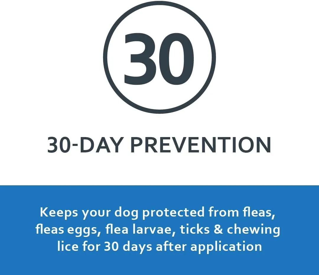 Sentry Fiproguard Plus for Dogs, Flea and Tick Prevention for Dogs (89-132 Pounds), Includes 6 Month Supply of Topical Flea Treatments