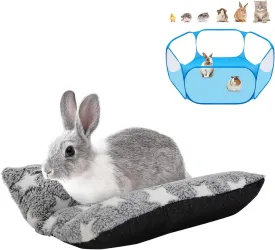 Small Animals C&C Cage Tent Pet Playpen & L Rabbit Guinea Pig Snuggle Bed for Indoor Small Animals