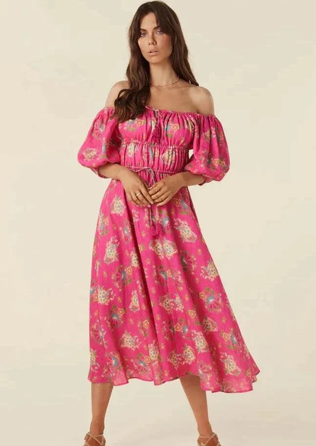 Solstice Linen Soiree Dress