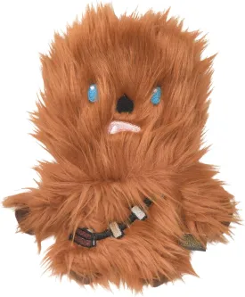 Star Wars for Pets Plush Chewbacca Flattie Dog Toy | Soft Star Wars Toys for Dogs, Brown, Large - 9" | Cute Dog Toy, Squeaky Dog Chew Toy for Pets from Star Wars