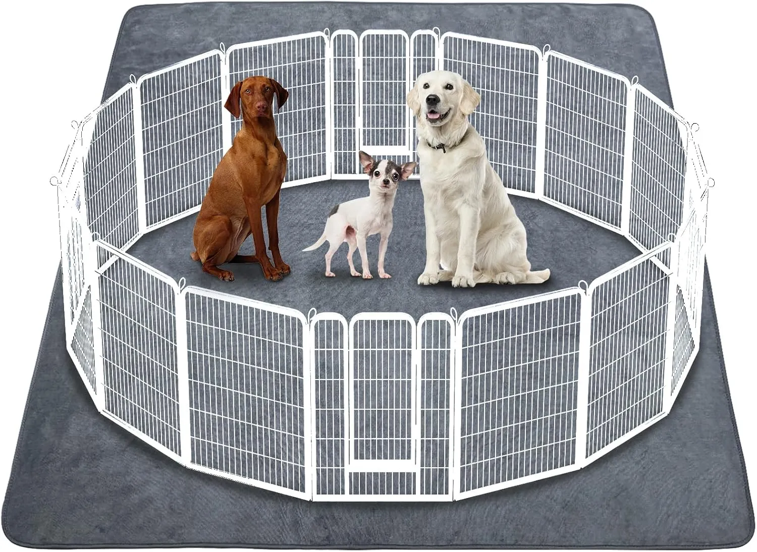 Washable Pee Pads for Dogs 65" x 48" - Extra Large, Reusable & Fast Absorbent, Leakproof, Anti-Slip, Waterproof Dog Mat for Playpen/Puppy/Training/Whelping/Incontinence/Housebreak
